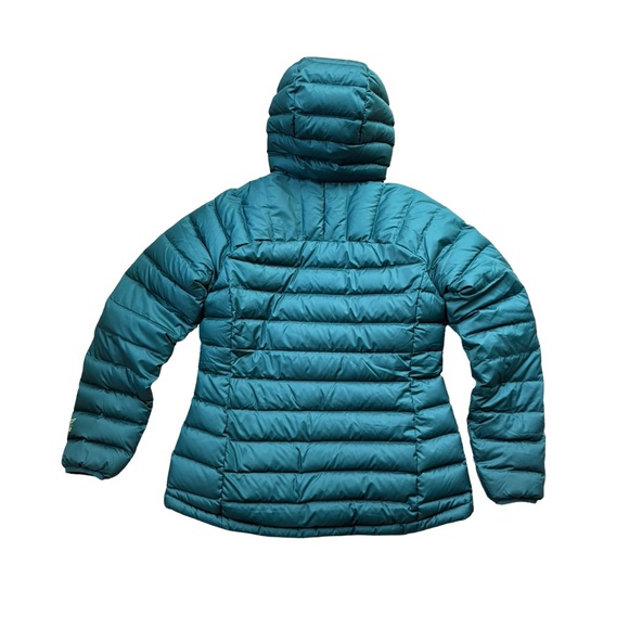 LL Bean Women’s Bean’s Down Hooded Jacket in Dark Pine - Picture 5 of 10